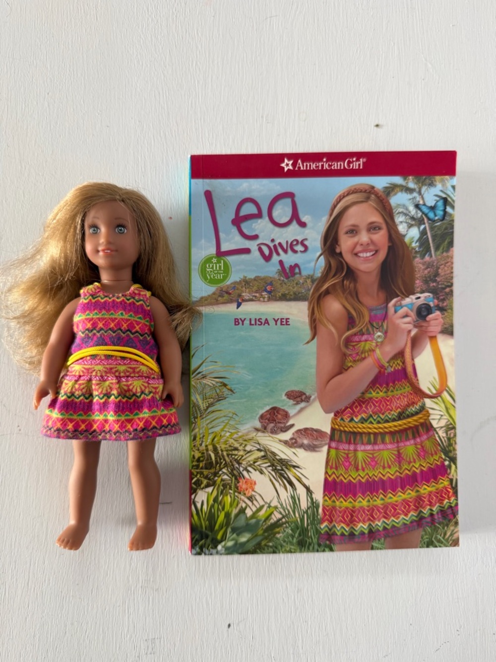 American Girl Lea Mini Doll and book